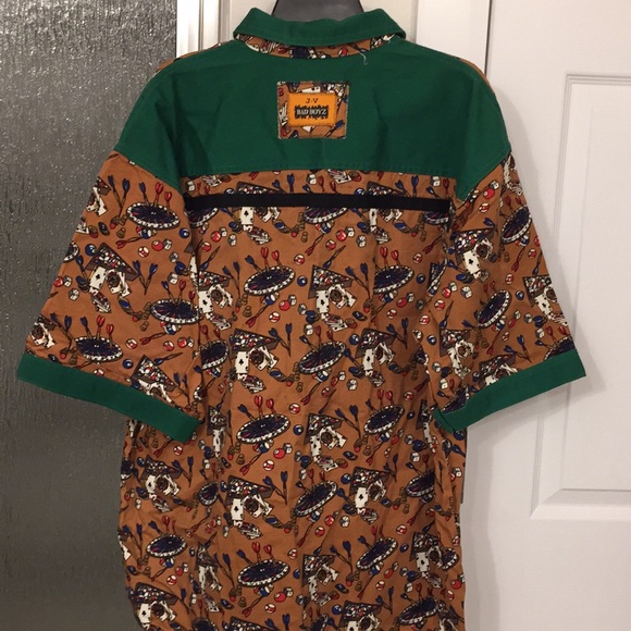 Vintage casino print J.V. Bad Boyz shirt - Picture 7 of 8